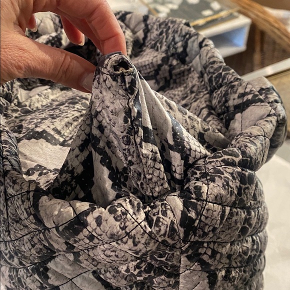 MZ Wallace Small Metro Quilted Nylon Snake Dual Handle Tote Bag - Picture 11 of 11